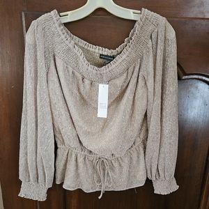 WHBM Pink Shimmer Top NWT
